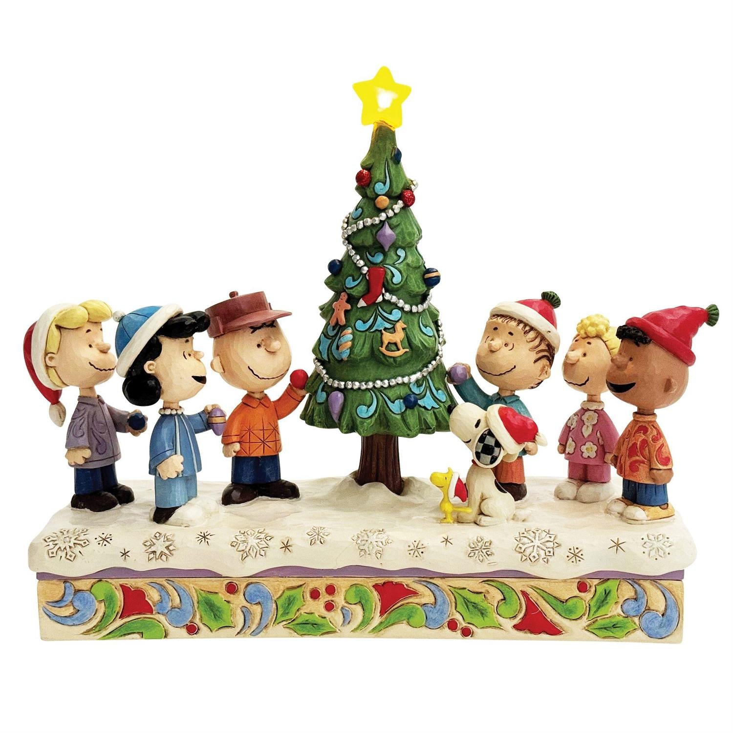 Peanuts Gang Decorating Tree by Jim Shore