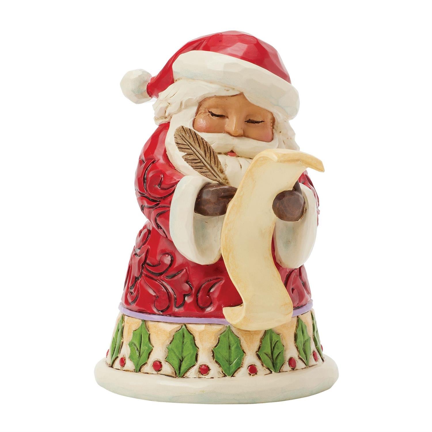 Santa With List Mini by Jim Shore