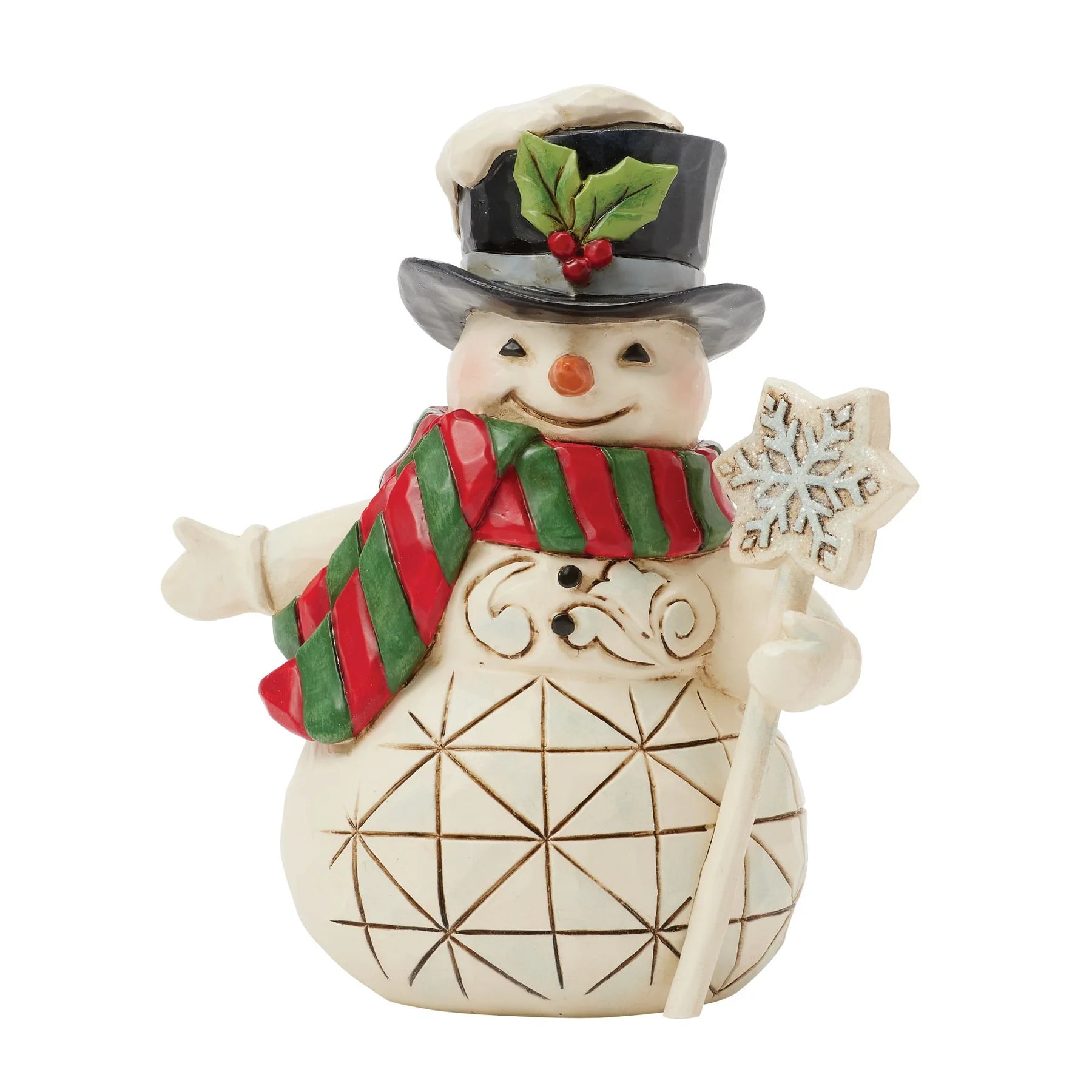 Snowman Snowflake Staff Mini by Jim Shore