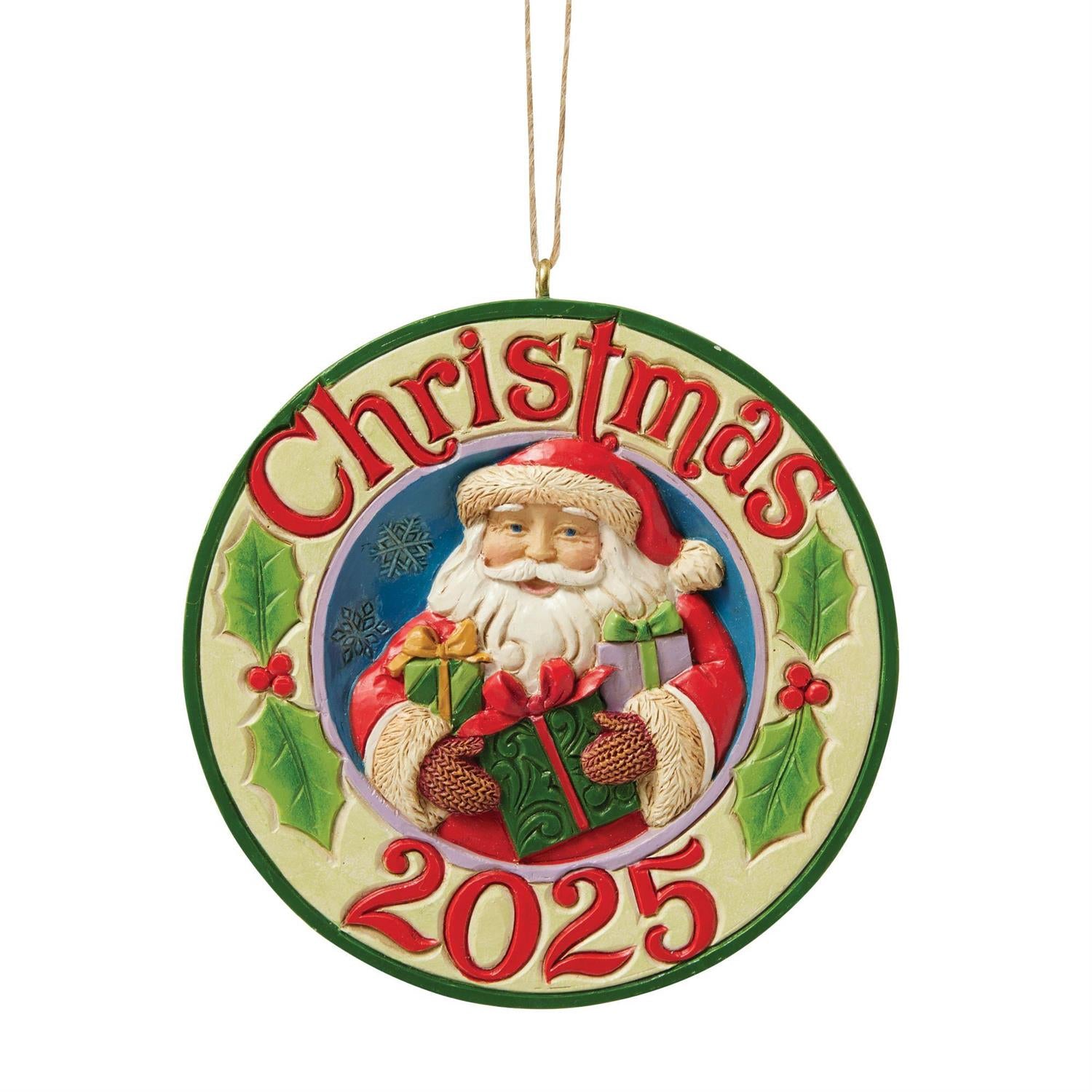 Annual 2025 Santa Gifts Ornament by Jim Shore