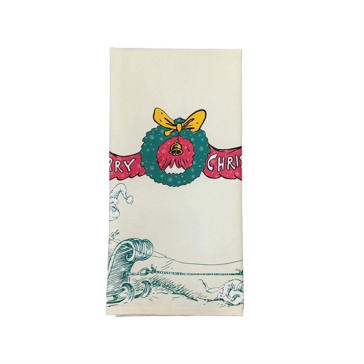 Dr. Seuss. Merry Christmas Tea Towel