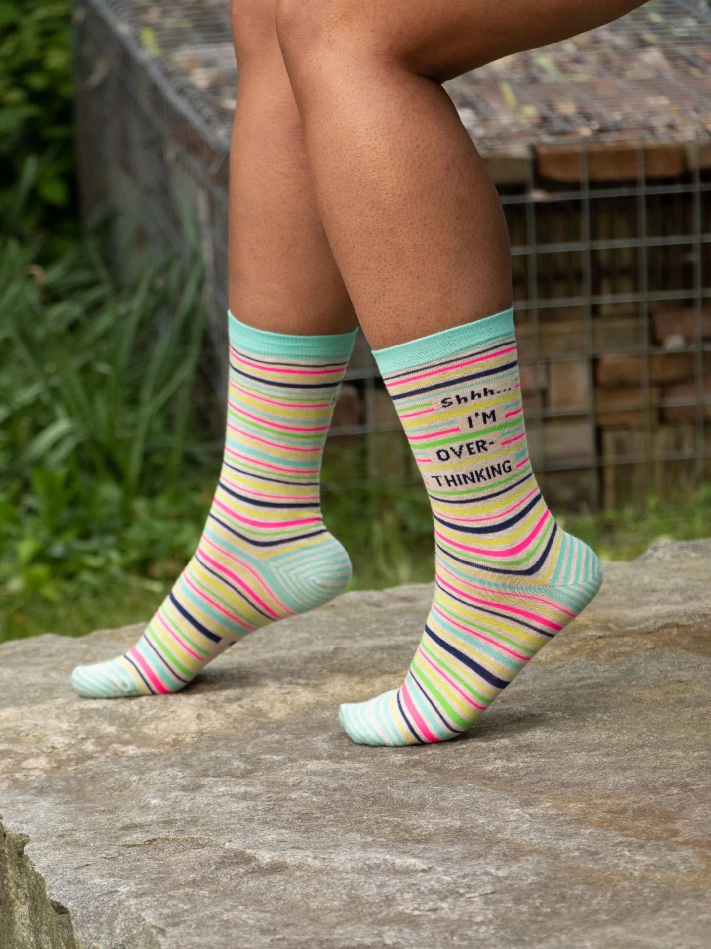 Shhh.. I'm Overthinking Crew Socks