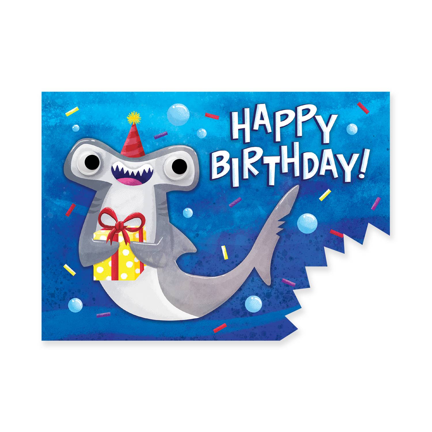 Shark Googly Eyes Card