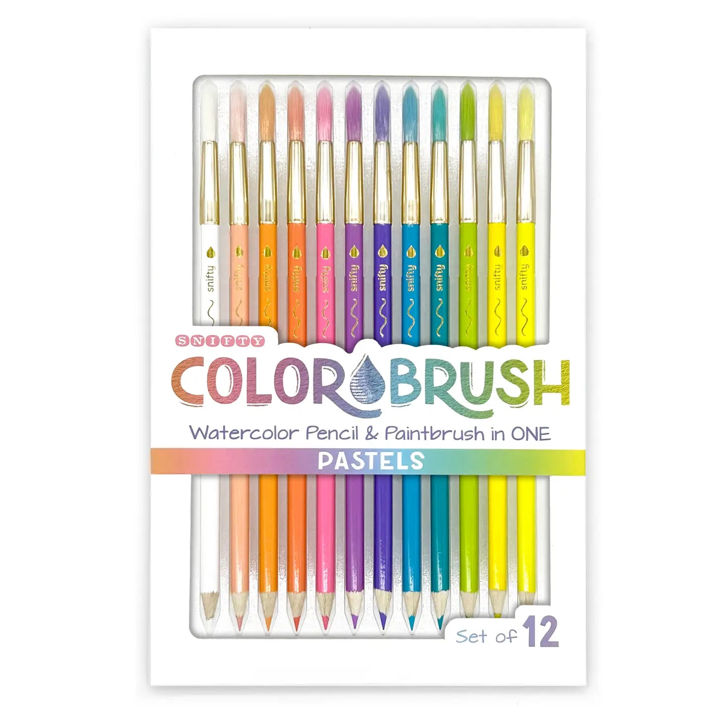 Pastel Colorbrush Pencil & Paintbrush Set