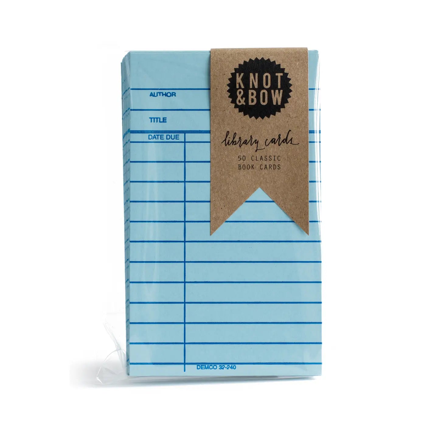 Blue Library Cards