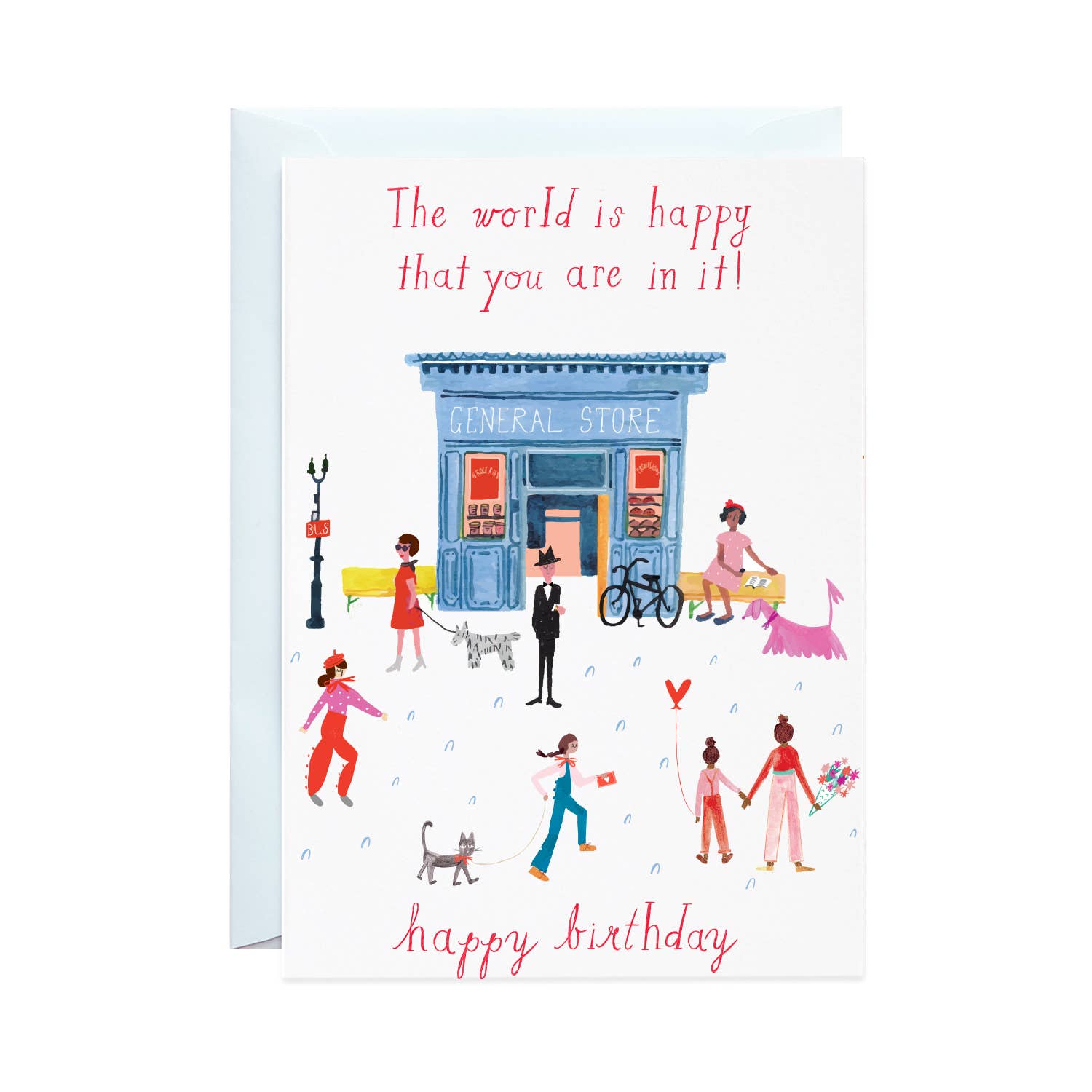 Party on Main Street Birthday Greeting Card
