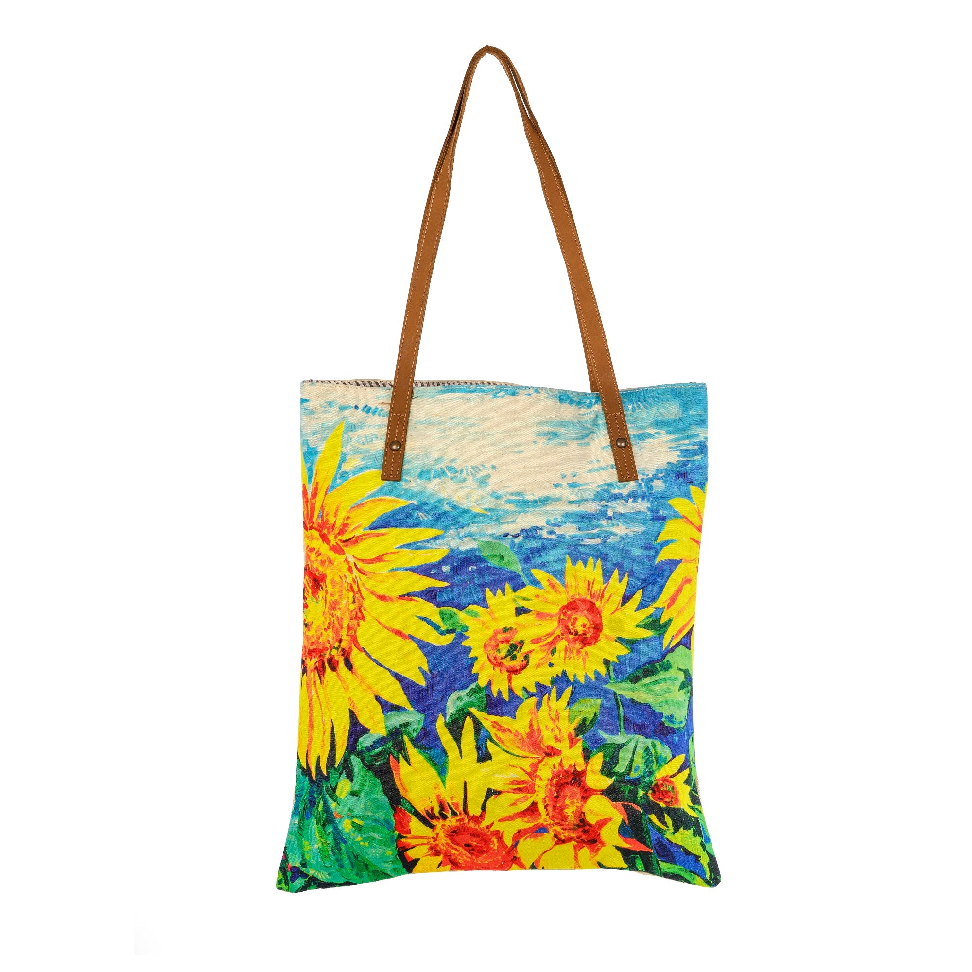 Gogh Sunflowers Book Bag