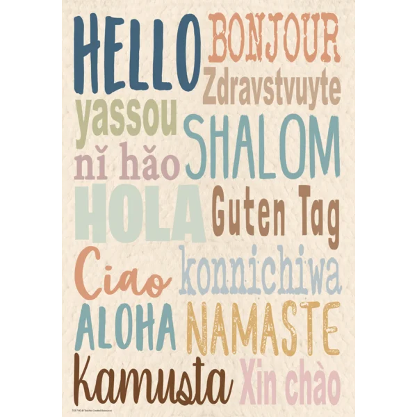 Everyone is Welcome Hello Poster