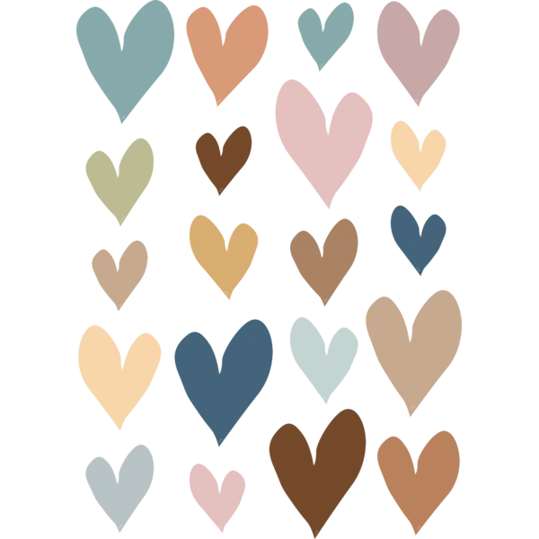 Everyone is Welcome Hearts Accents