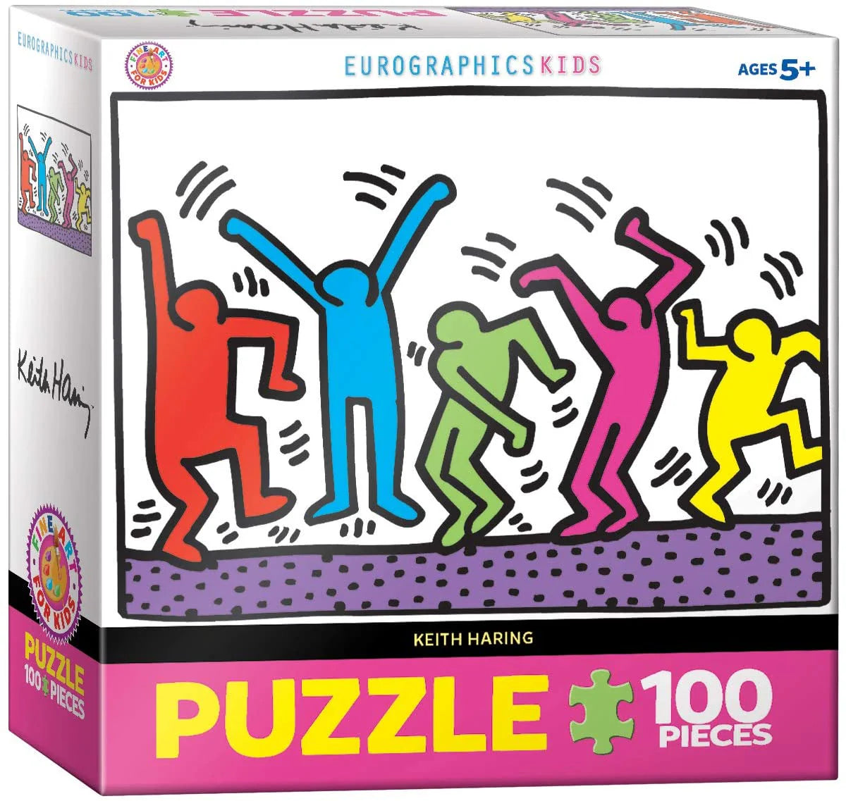Eurographics Dancing by Keith Haring 100 Piece Puzzle