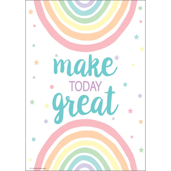 Pastel Pop Make Today Great Poster