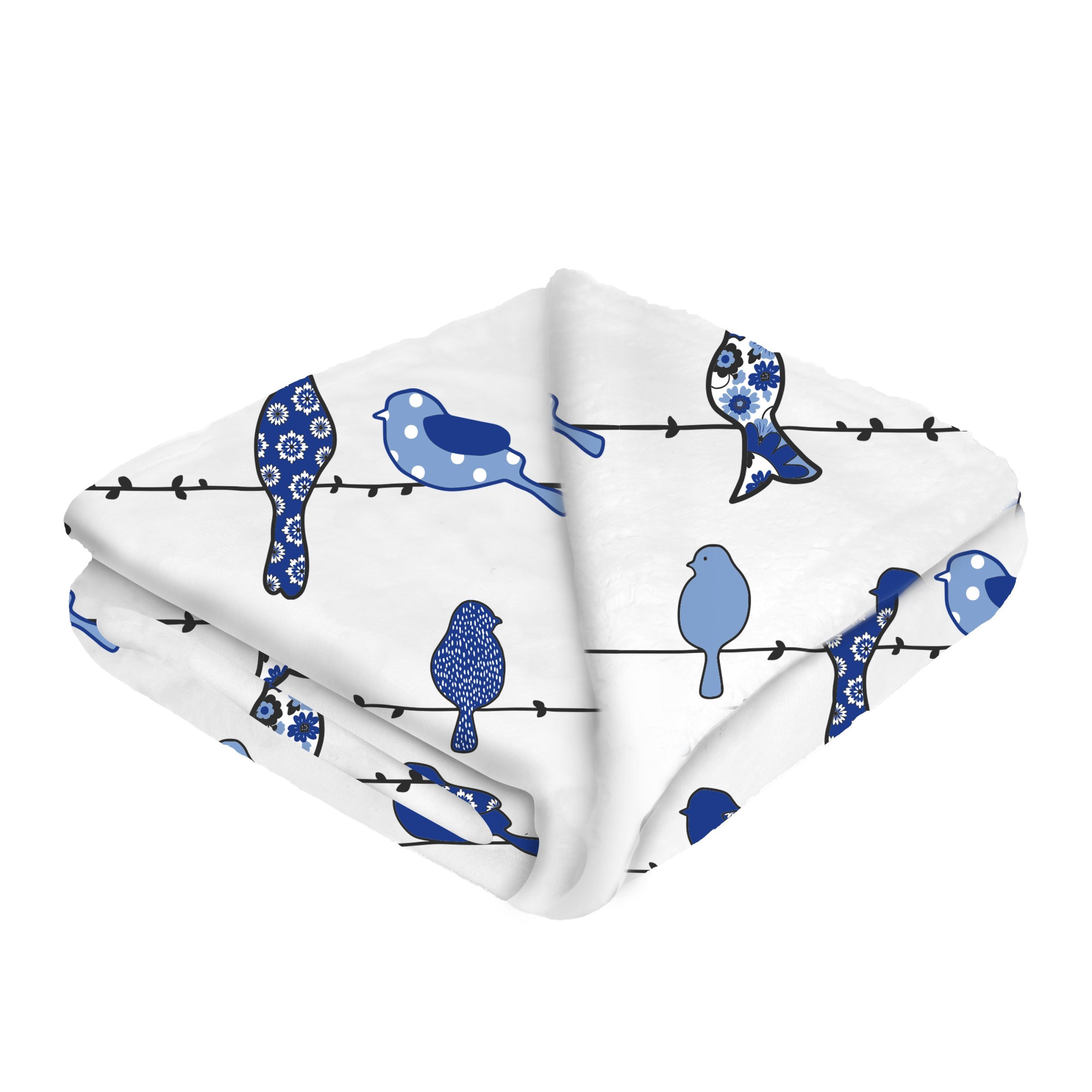 Bluebird of Happiness Throw Blanket