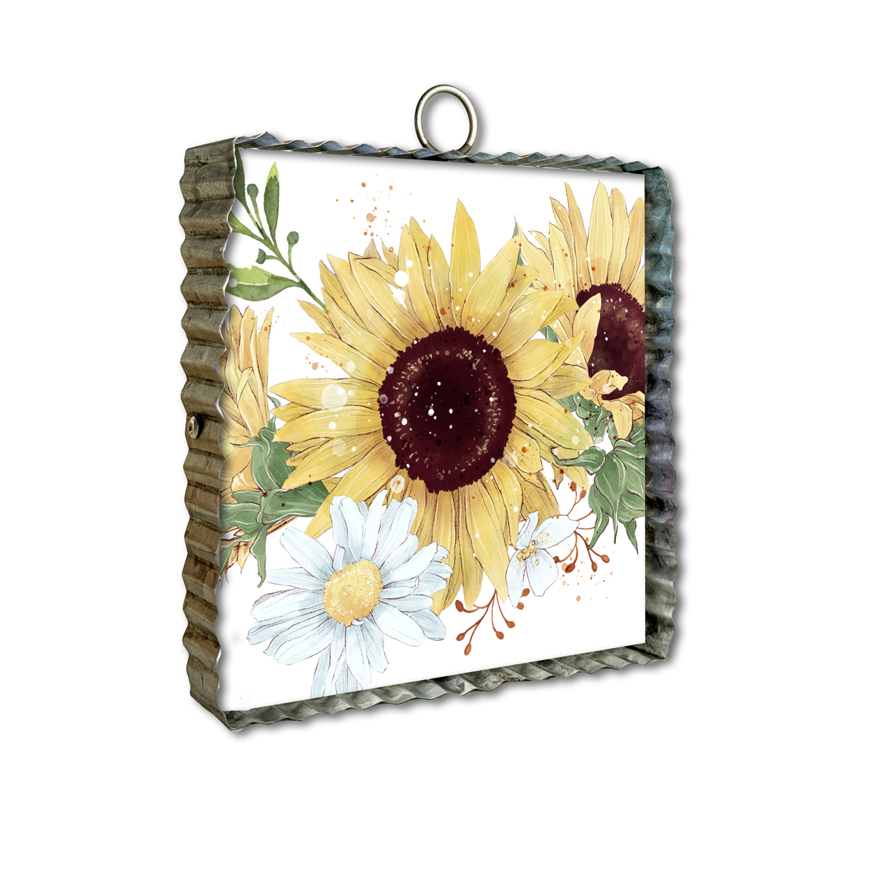 Sunflower Springtime Serenade Tin Wall Decor