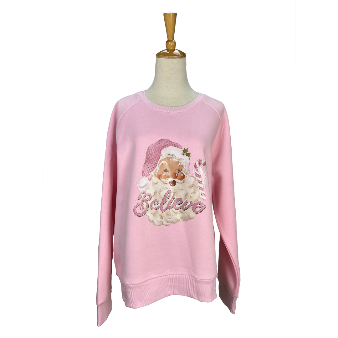 Pink Believe Saint Nick Sweatshirt