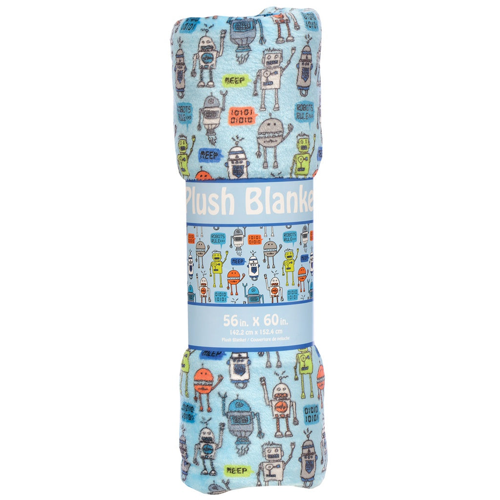 Robots Rule Plush Blanket