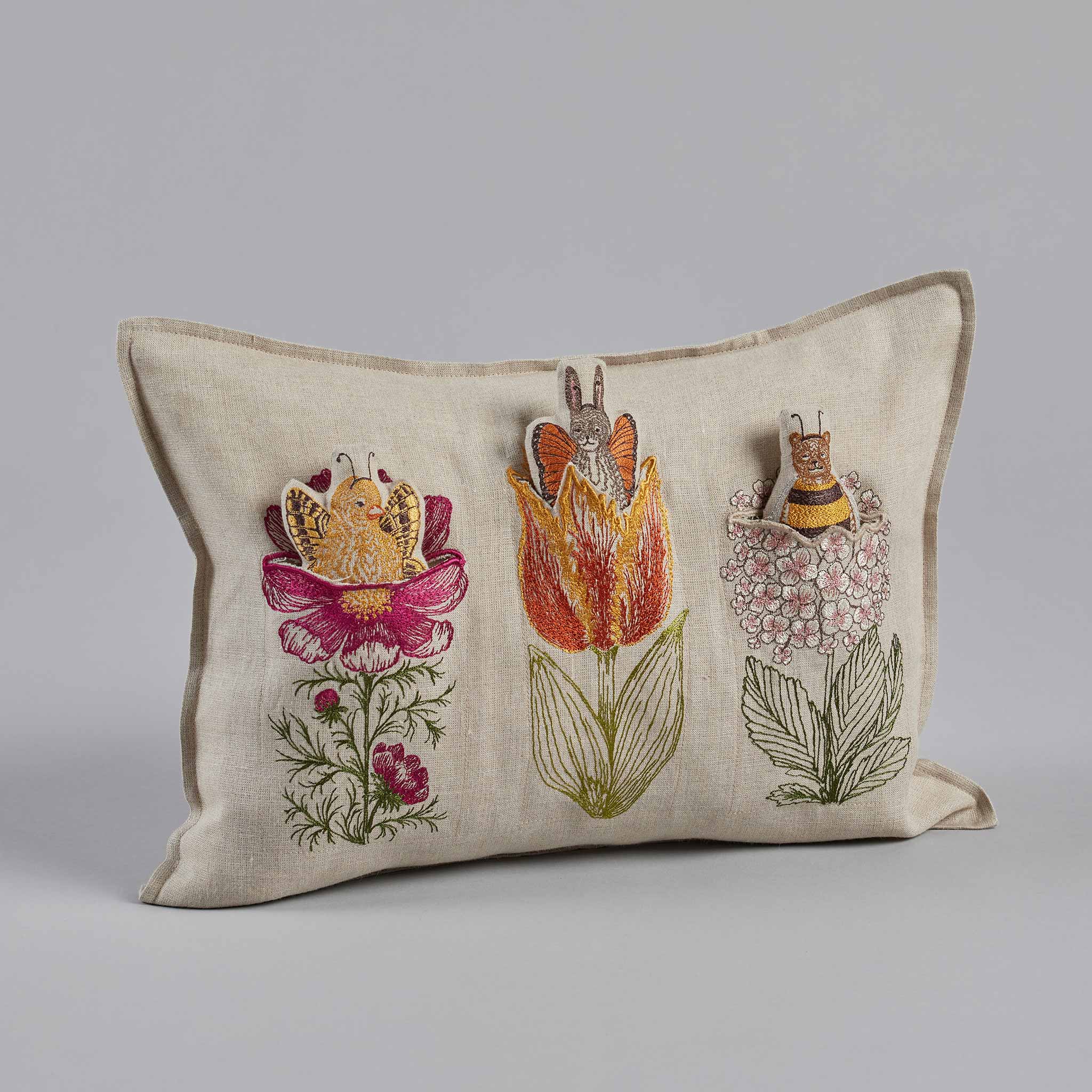 Flower Friends Pocket Pillow