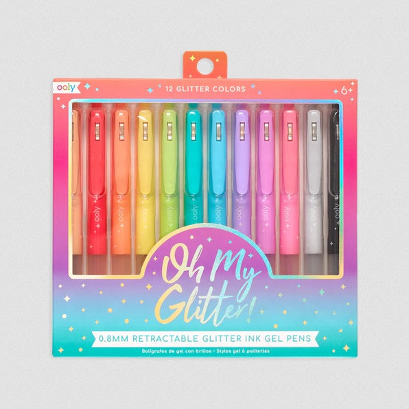Oh My Glitter! Retractable Gel Pens / Set of 12