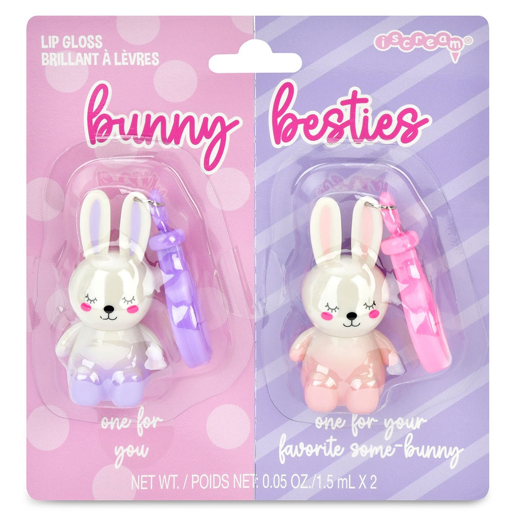 Bunny Besties Lip Gloss Keychain
