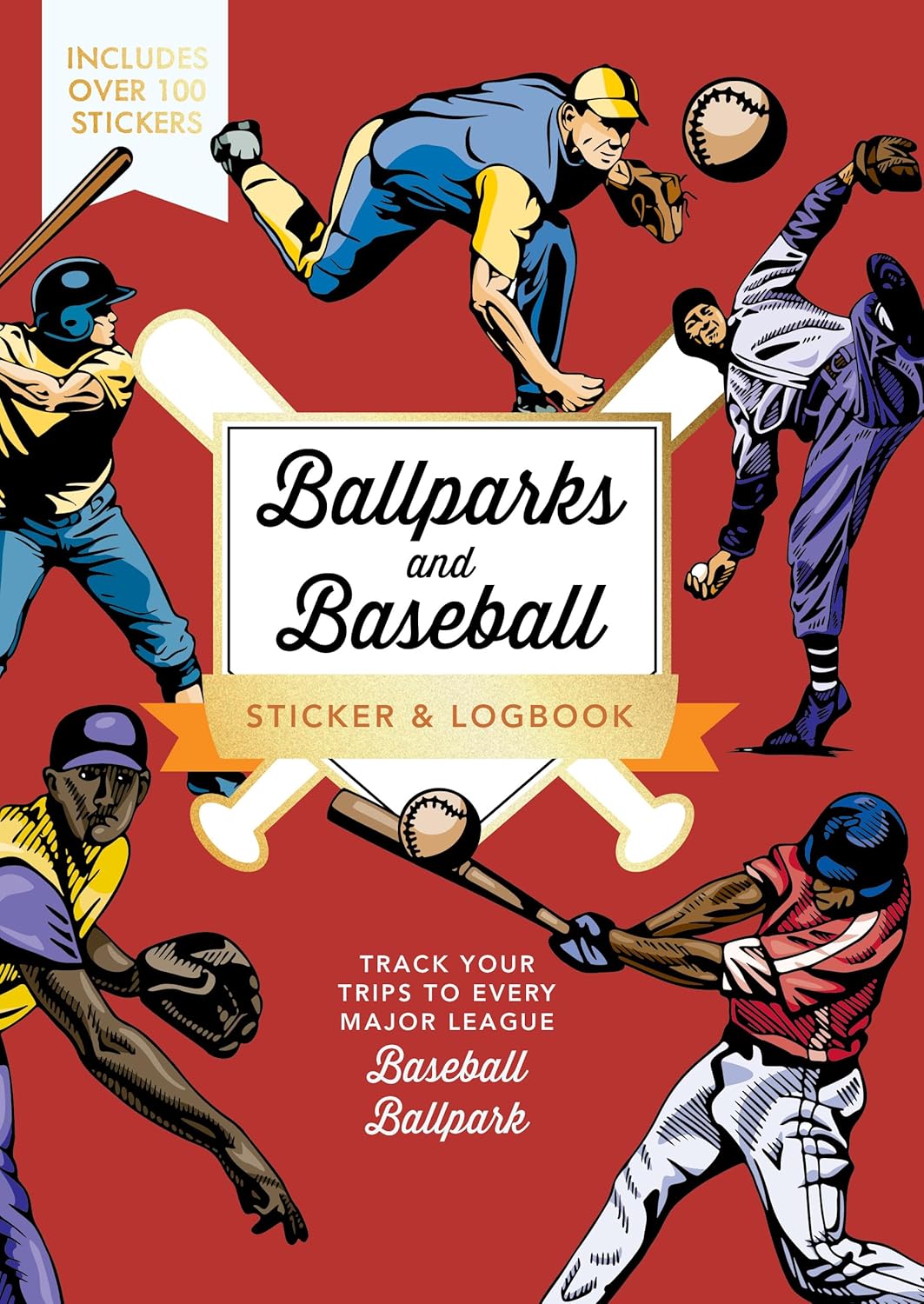 Ballparks and Baseball Sticker & Logbook