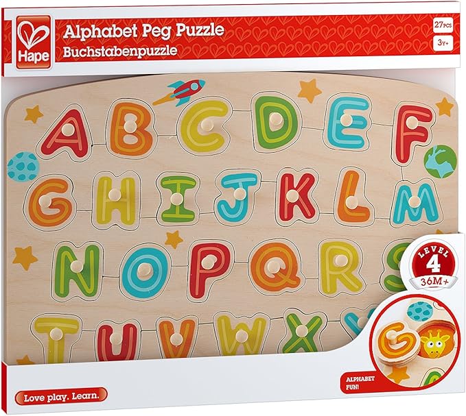 Hape Alphabet Peg Puzzle