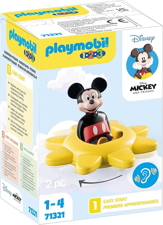 Playmobil 123 & Disney: Mickey's Spinning Sun with Rattle Feature