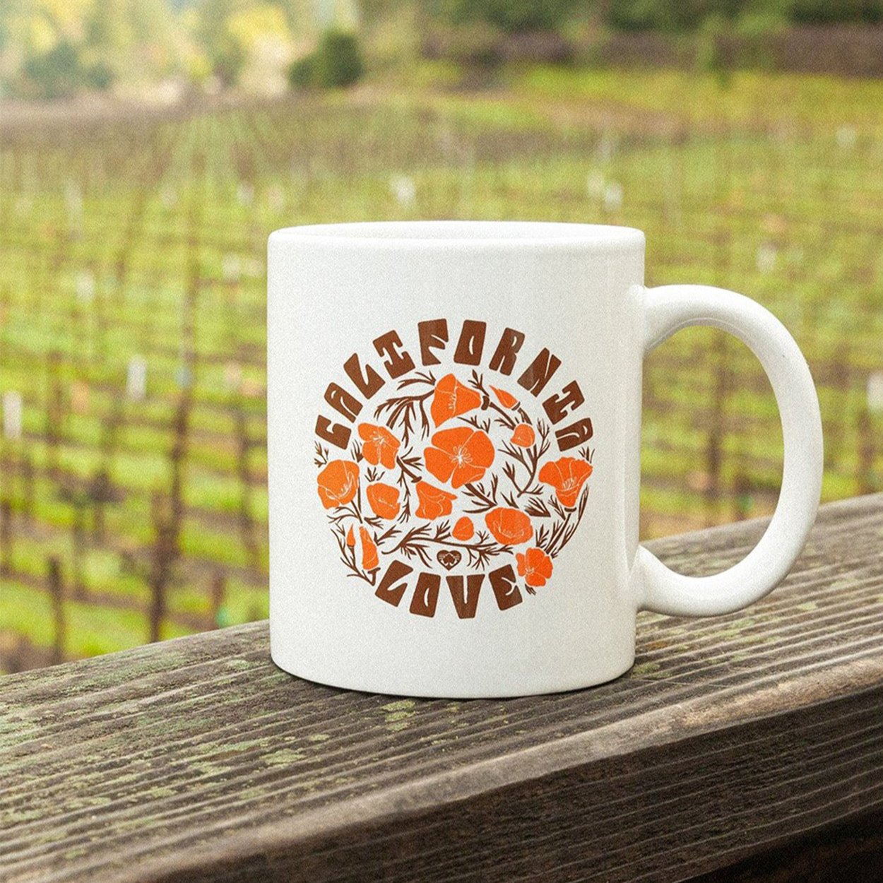 California Poppy Love Coffee Mug