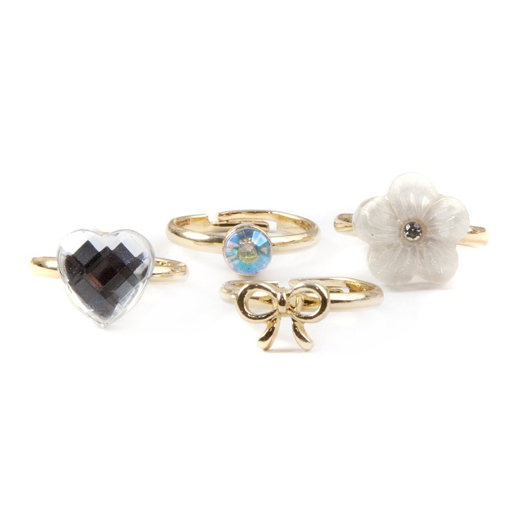 Boutique Sassy Rings, 4 Pcs