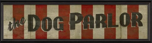 The Dog Parlor Framed Wall Art