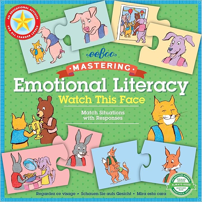eeBoo Watch This Face Puzzle Pairs