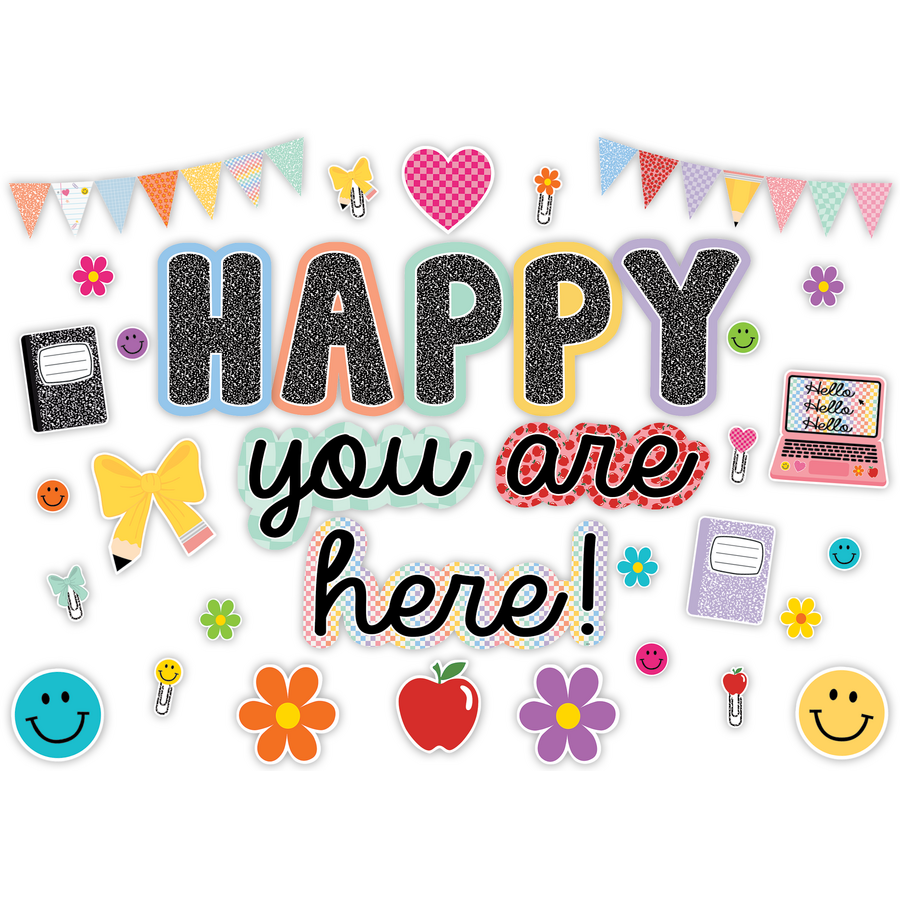 Cool for School Happy You’re Here Bulletin Board