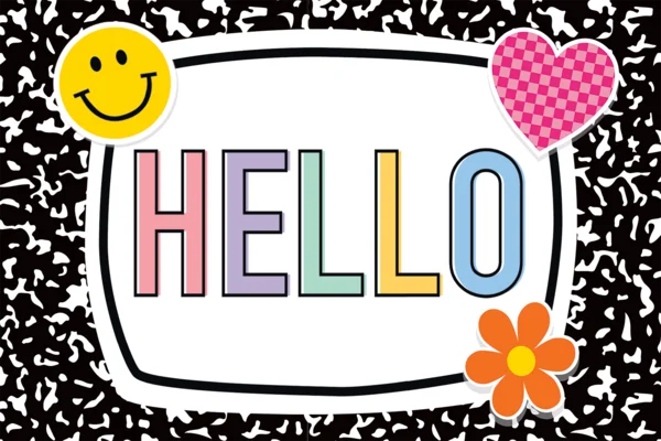 Cool For School Hello Postcards