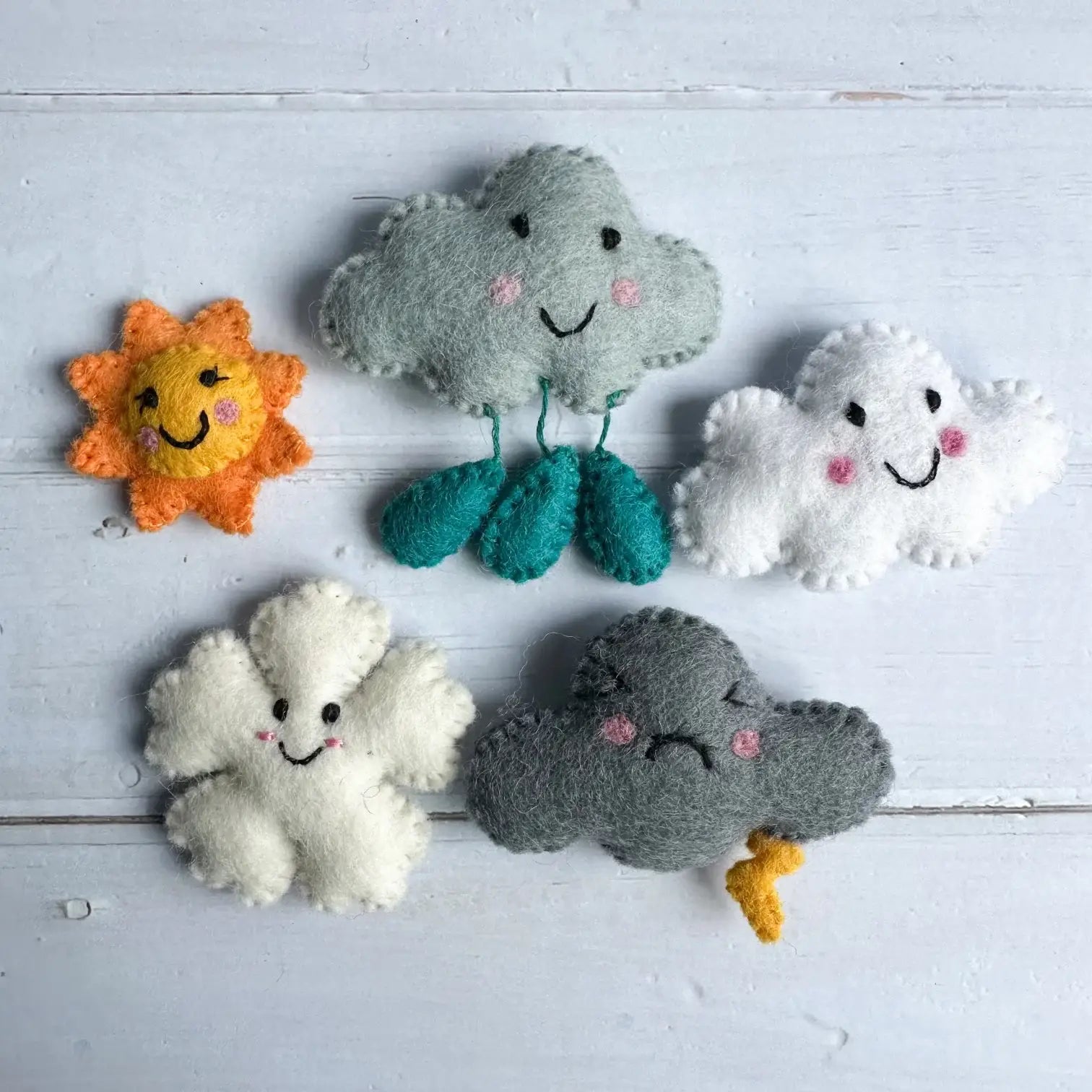Felt Weather Toy Set Of 5 