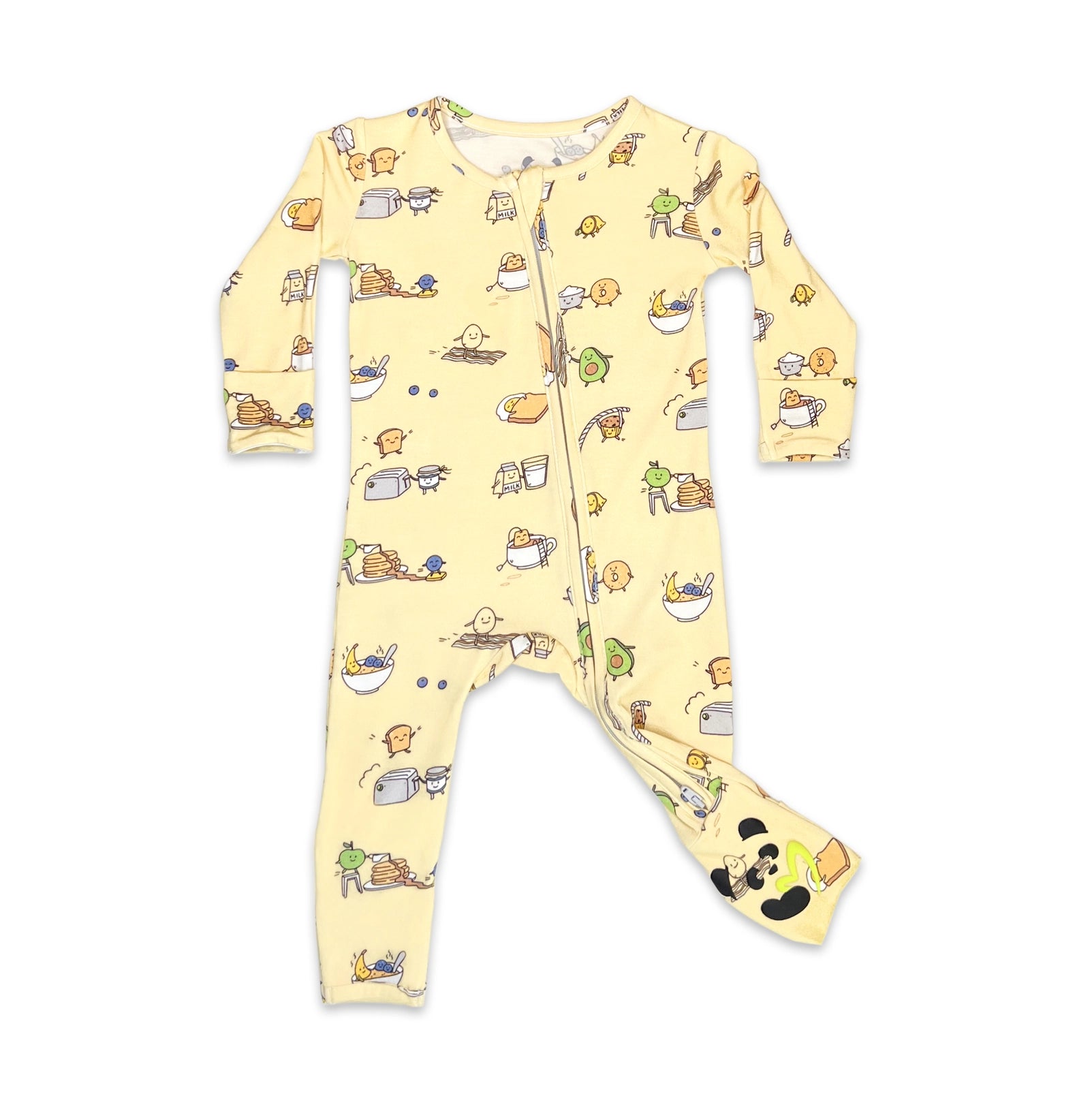 Love You Brunches Bamboo Convertible Footie