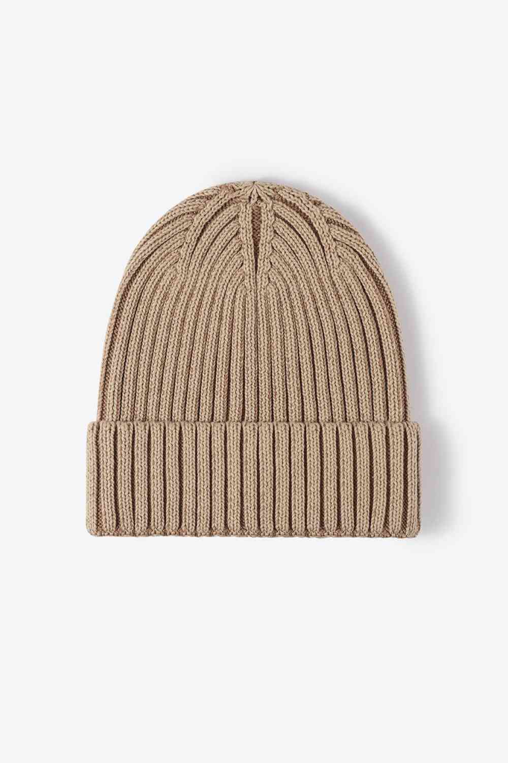 Soft and Comfortable Cuffed Beanie: Khaki / One Size