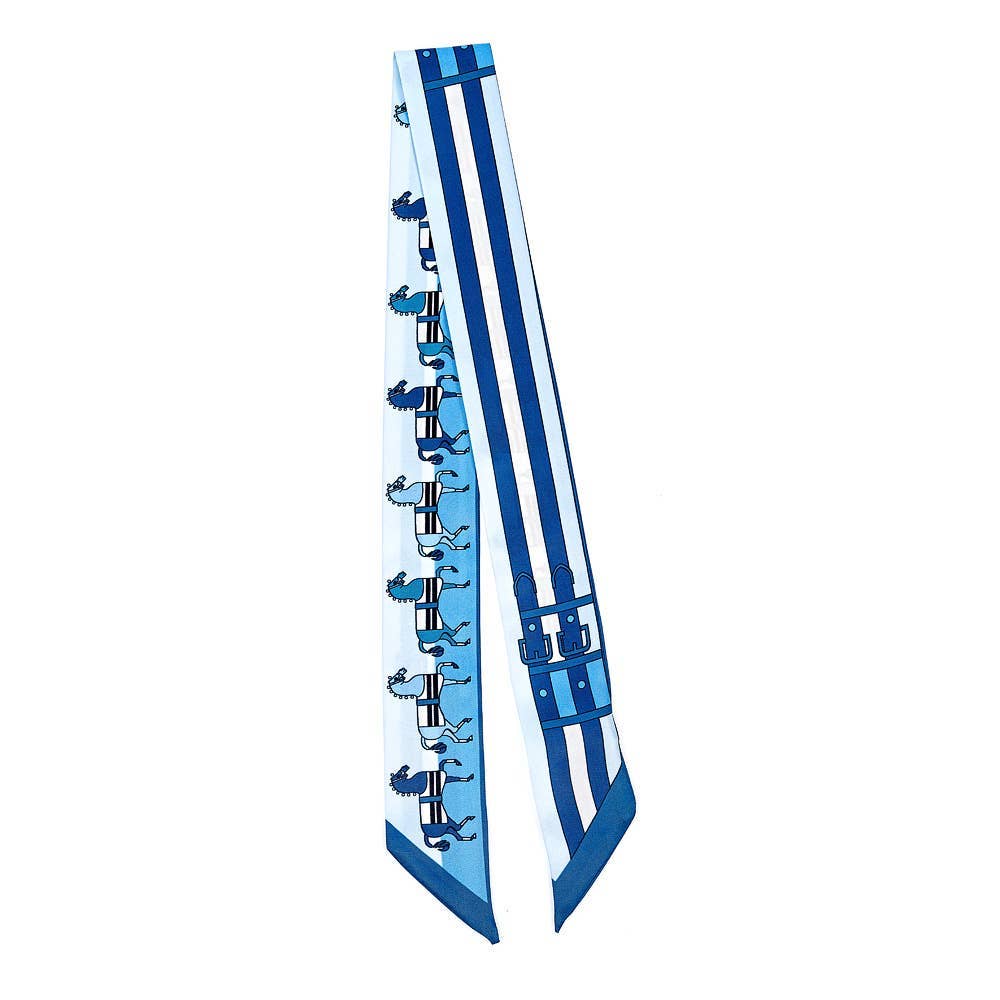 Middleburg Mini Scarf: Blue
