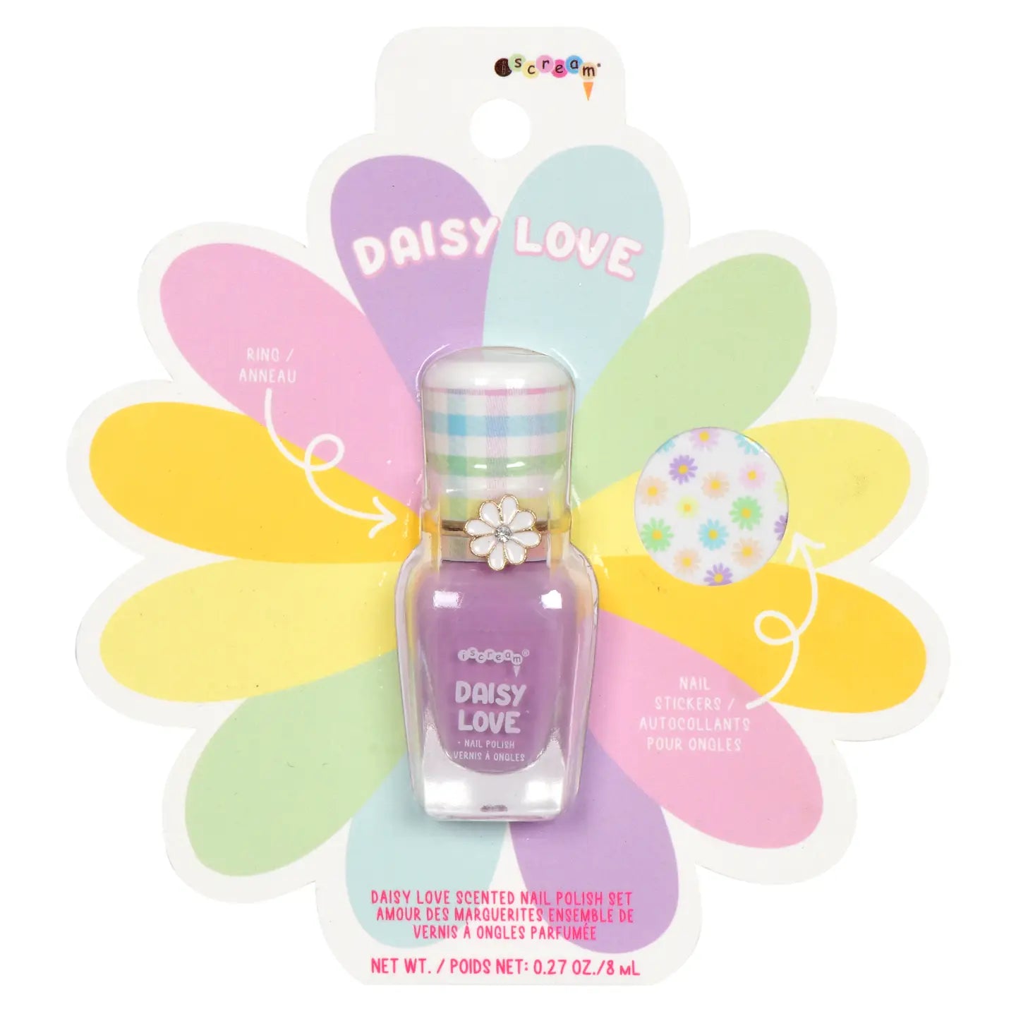 Daisy Nail Polish Ring Set