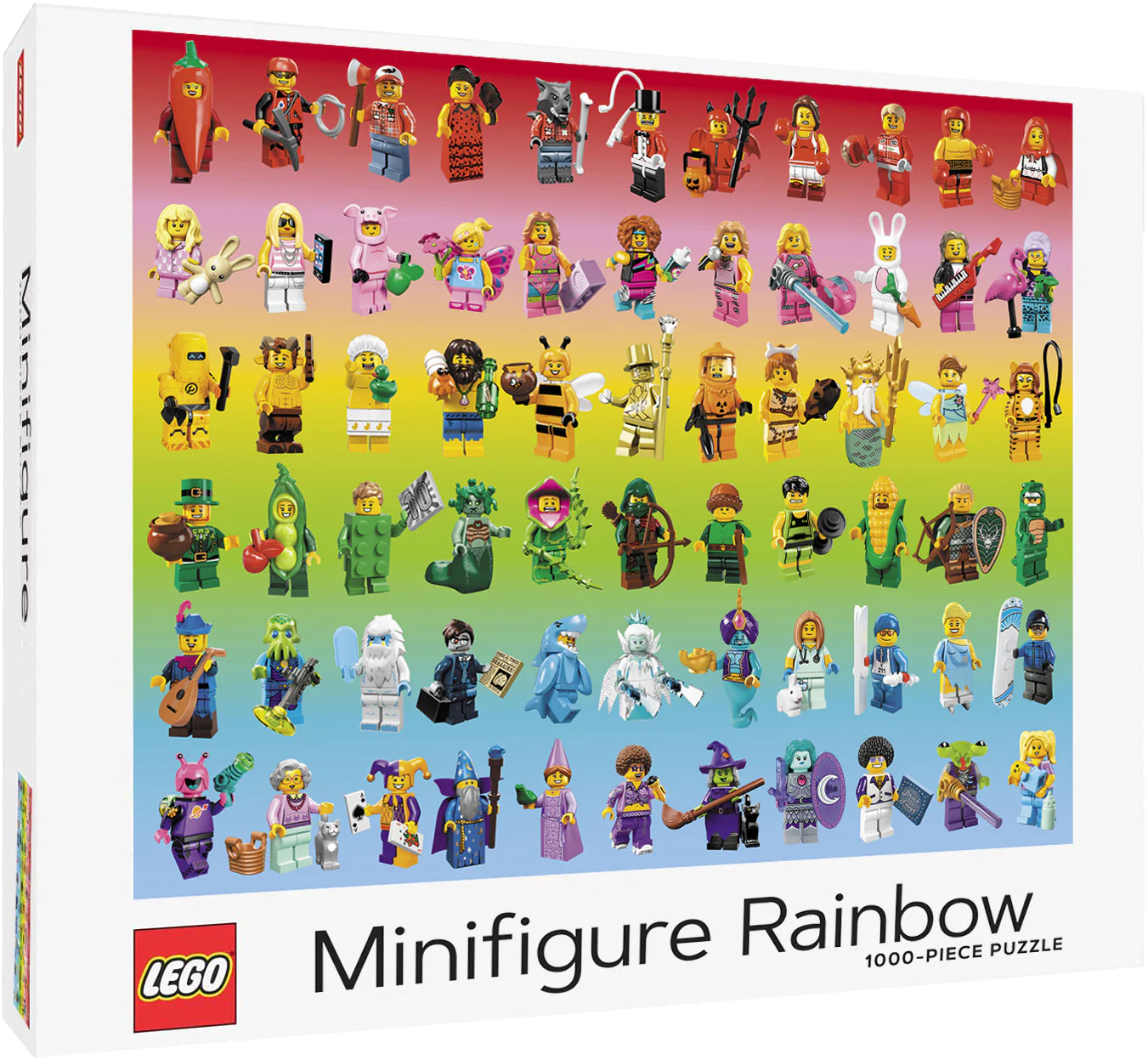 LEGO® Minifigure Rainbow Puzzle 1,000-Piece Puzzle