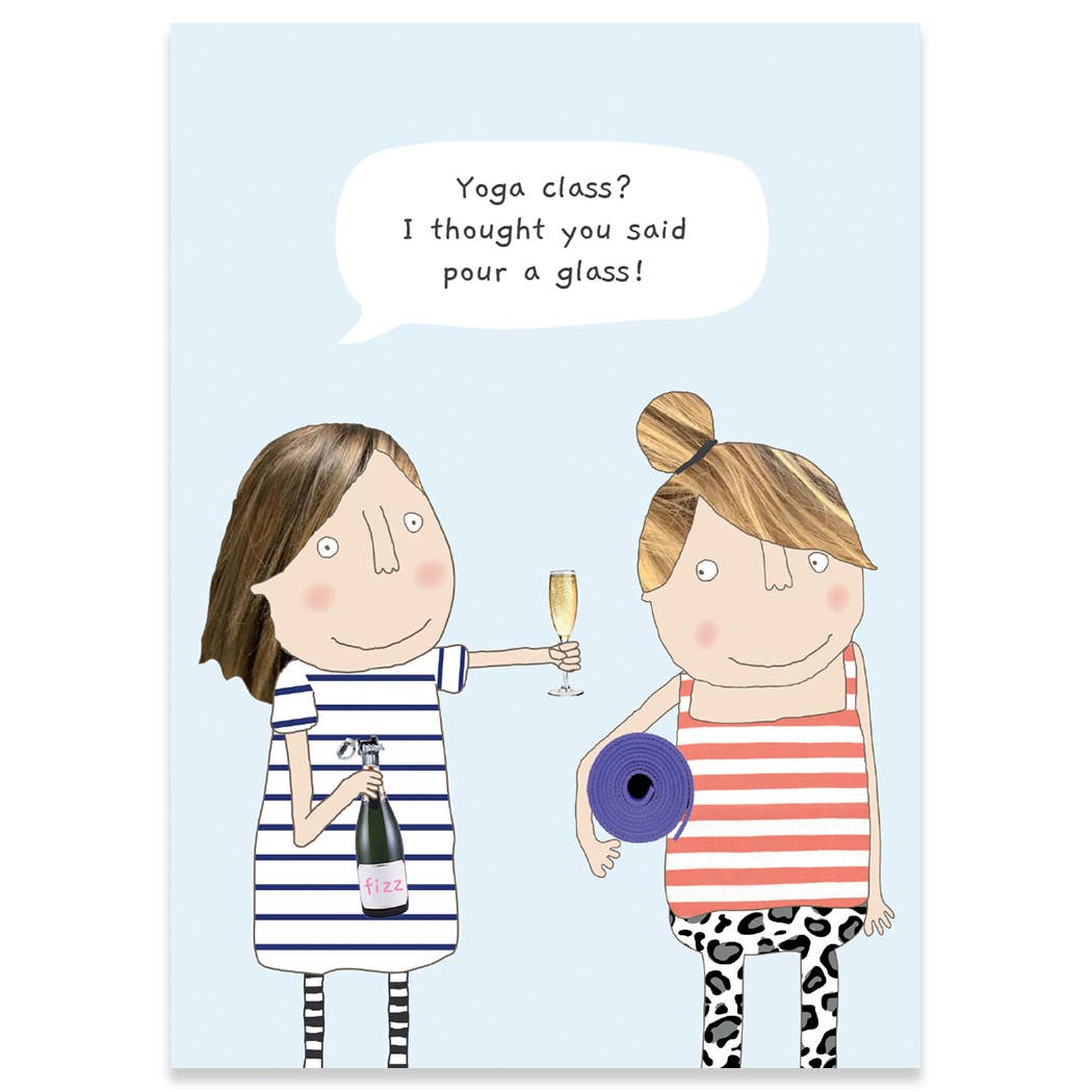 YOGA CLASS | ROSIE MADE A THING BIRTHDAY CARD