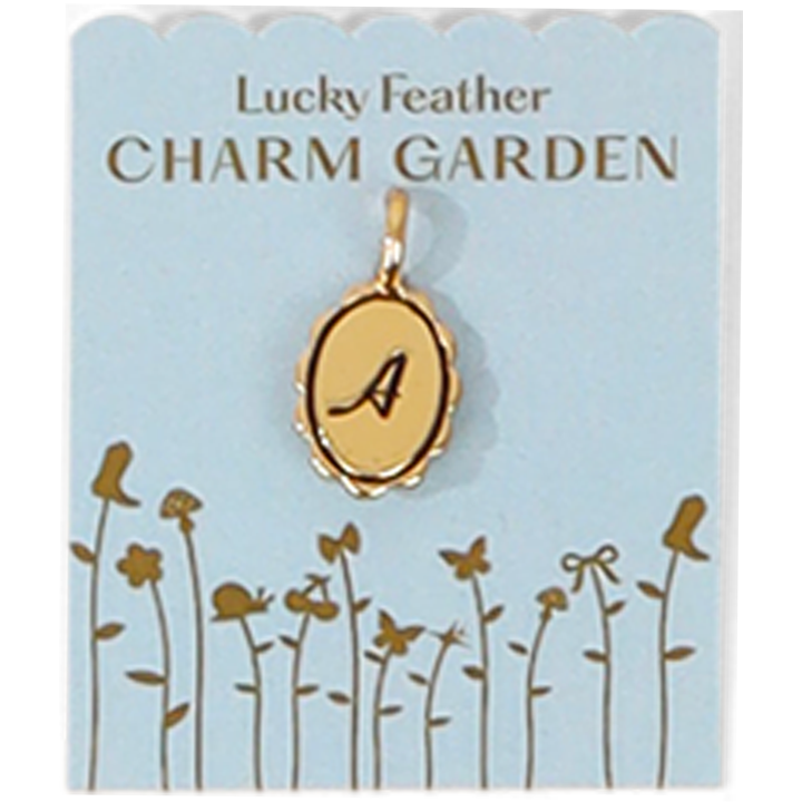 Scalloped Initial Charm