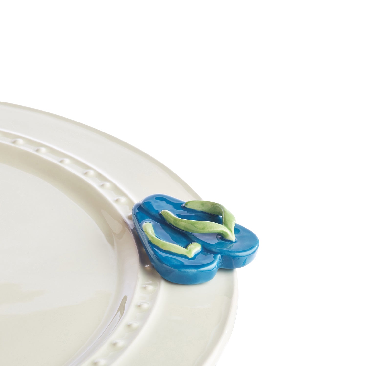 Nora Fleming sunning & funning Flip Flop Mini