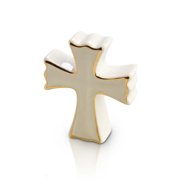 Nora Fleming white cross Mini
