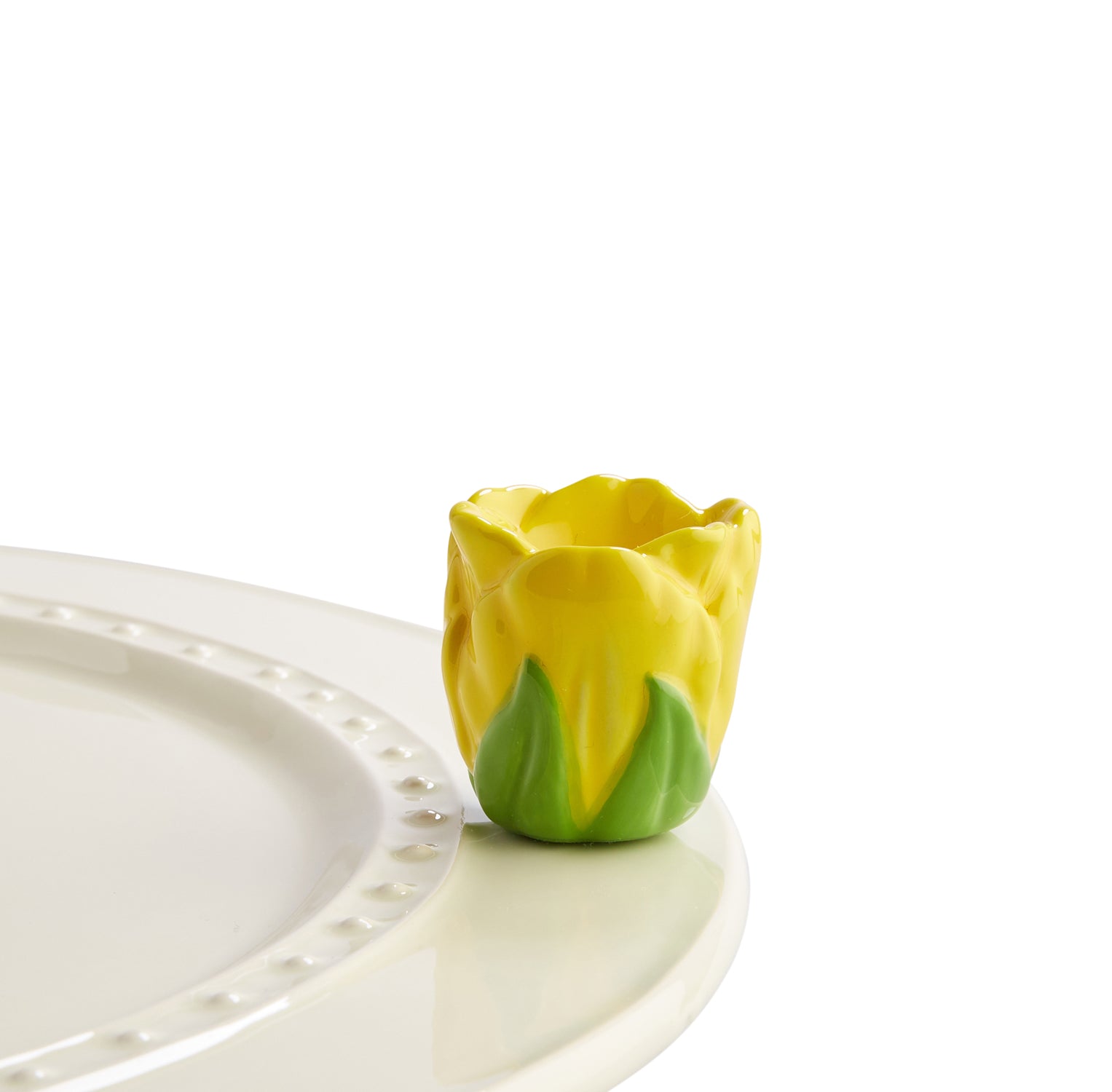 Nora Fleming tiptoe thru 'em Yellow Tulip Mini