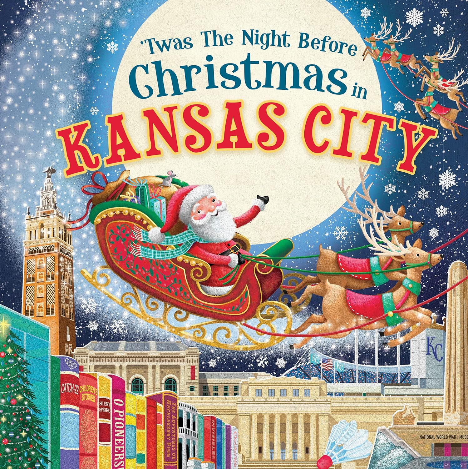 Twas the Night Before Christmas in Kansas City Hardcover Book