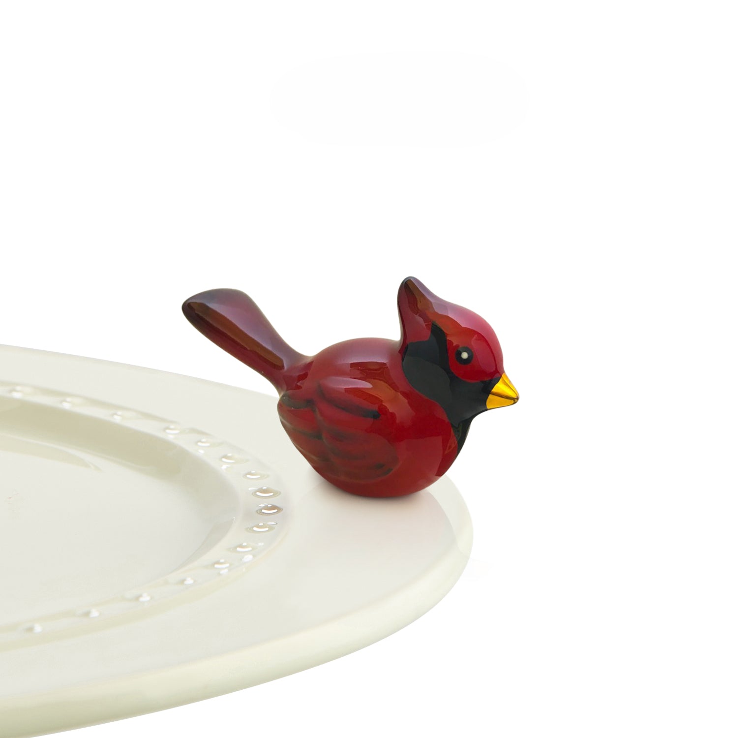 Nora Fleming winter songbird Cardinal Mini