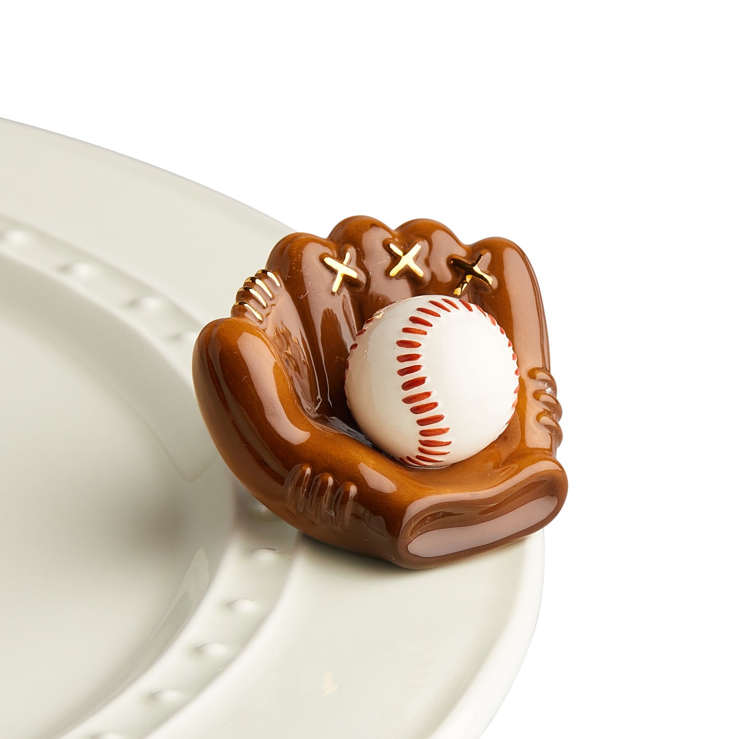Nora Fleming catch some fun! Baseball Glove Mini