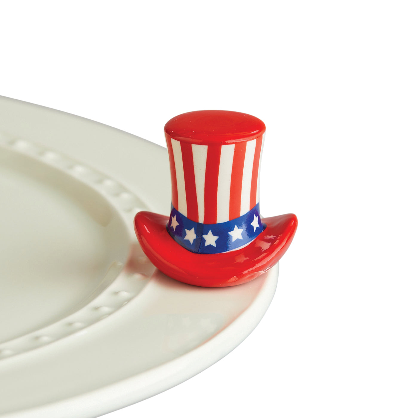 Nora Fleming home of the free Uncle Sam Hat Mini