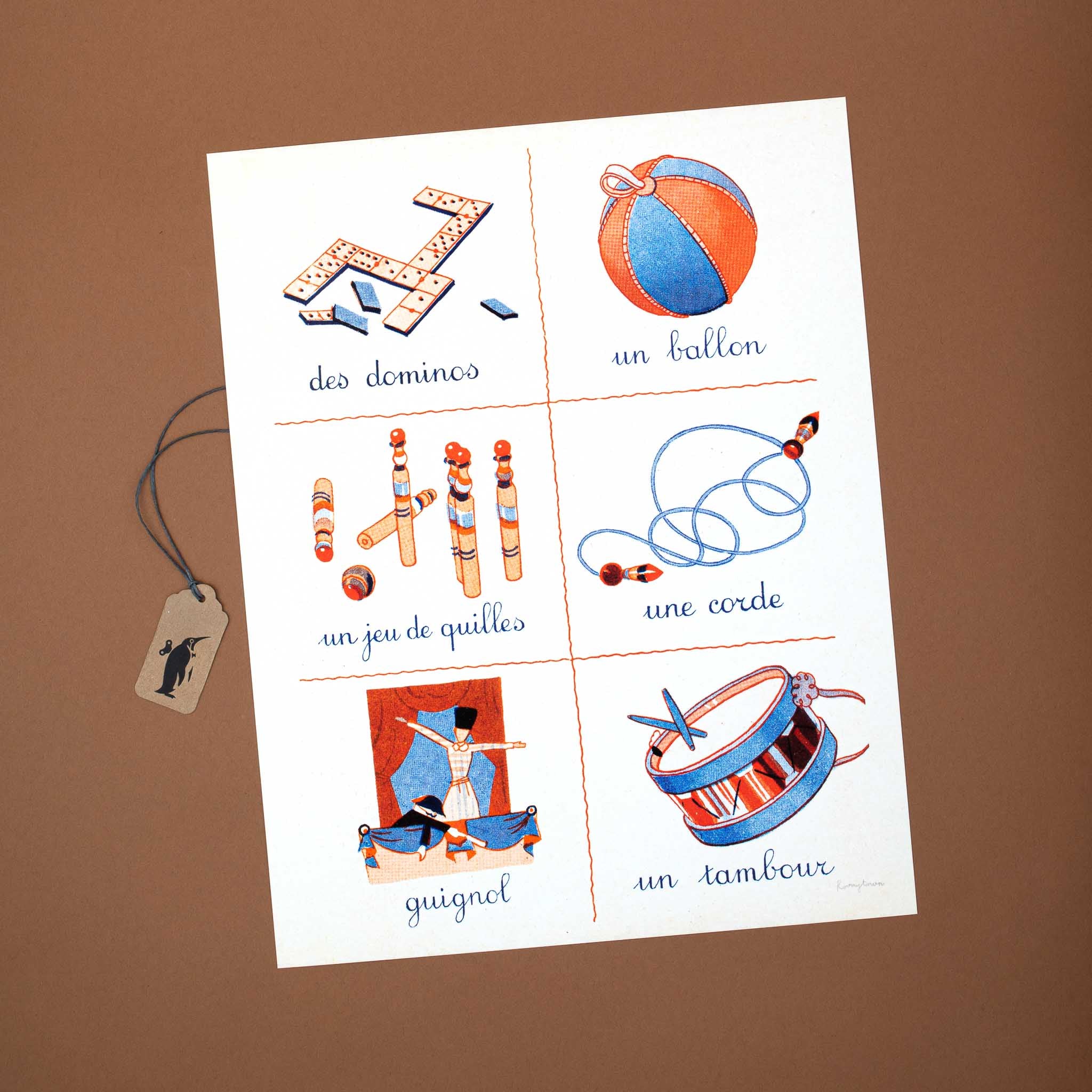 Fine Art Print | French First Words - Playtime