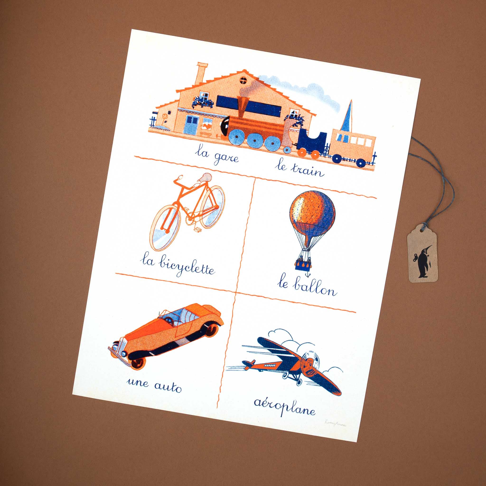 Fine Art Print | French First Words - Transport