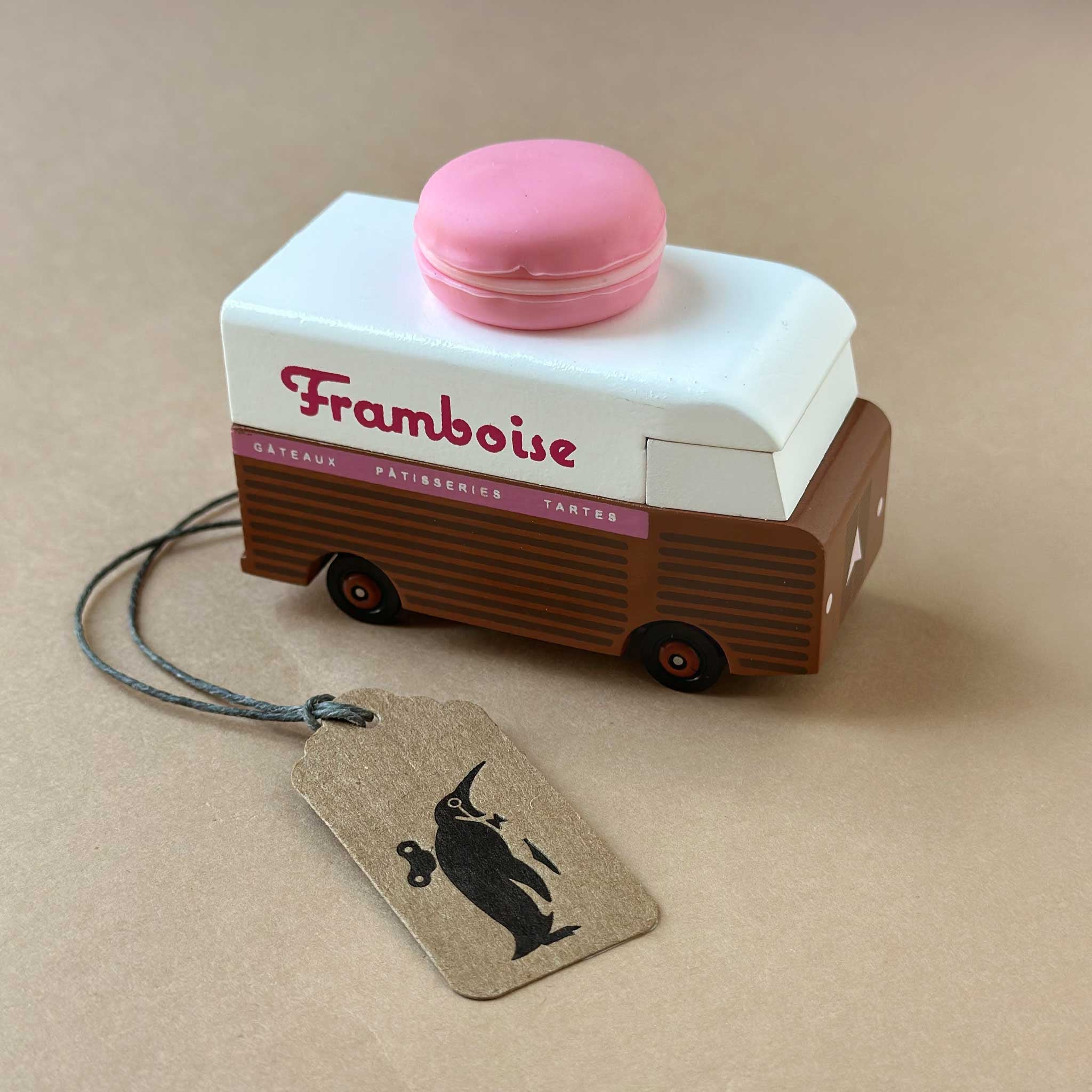 Wooden Candyvan | Macaron Truck - Framboise
