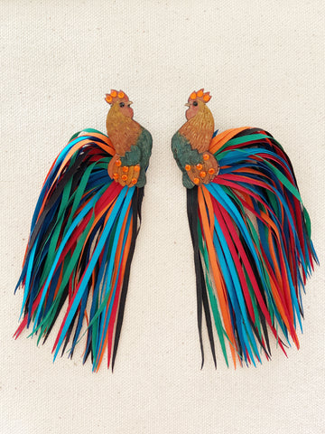 Rooster Earrings